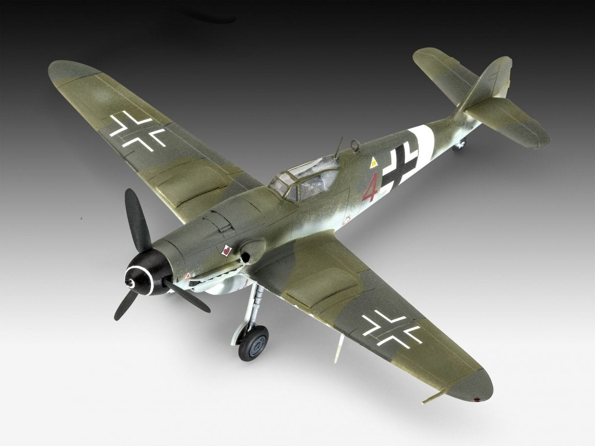 Revell 63710 Coffret de combat Messerschmitt Bf109G-10 et Spitfire Mk.V 1/72 – immagine 3
