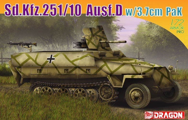 Dragon 7280 SdKfz.251/10, Ausf.D v.3.7 PaK (1/72)