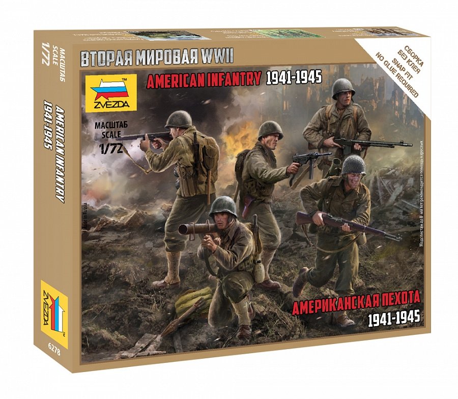 Zvezda 6278 Infanterie américaine 1/72