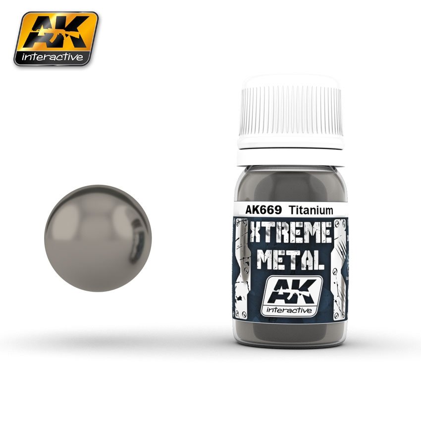 AK Interactive AK669 XTREME METAL TITANIUM 30 ml