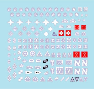 Star Decals 35-C1426 Marquages ​​génériques IDF 2. Insignes de brigade/unité israéliens pour chars et véhicules blindés 1/35 – immagine 2