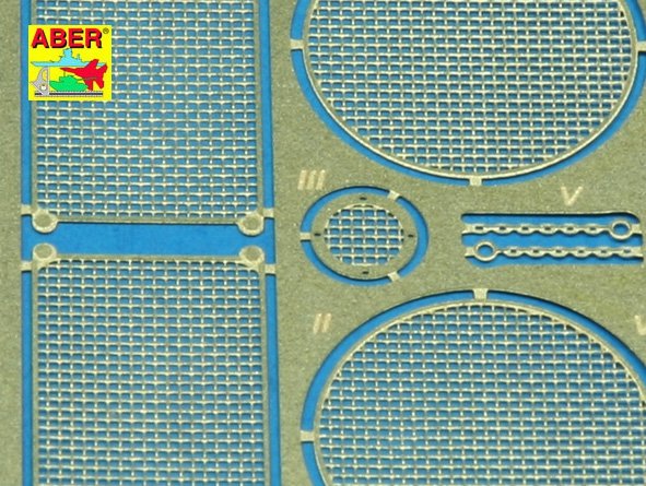 Aber 35G06 Grilles pour char allemand King Tiger, Jagdtiger (1/35) – immagine 3