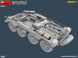 MiniArt 35416 Sd.Kfz.234/2 AVEC TOURELLE LUCHS. KIT INTÉRIEUR 1/35 – Bild 12