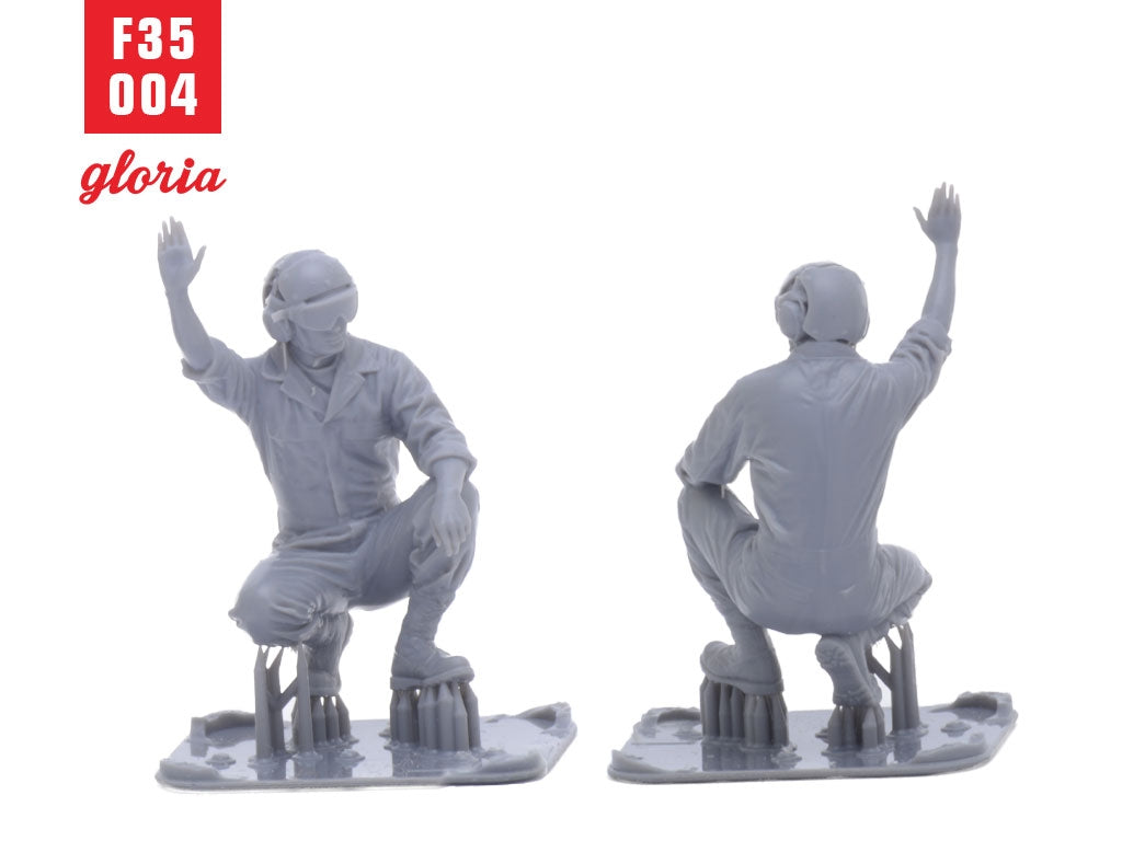 Figurines imprimées en 3D à l&amp;#39;échelle 1/35 de l&amp;#39;équipe au sol Gloria F35004 USMC Type 4 – image 6