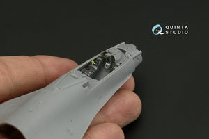 Intérieur imprimé en 3D et coloré sur papier décalcomanie Quinta Studio QD72057 F-16CJ (Tamiya) 1/72 – immagine 11