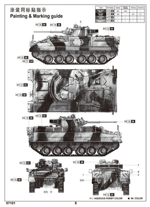 Trumpeter 07101 British Warrior Tracked Mechanised Combat Vehicle 1/72 – zdjęcie 4