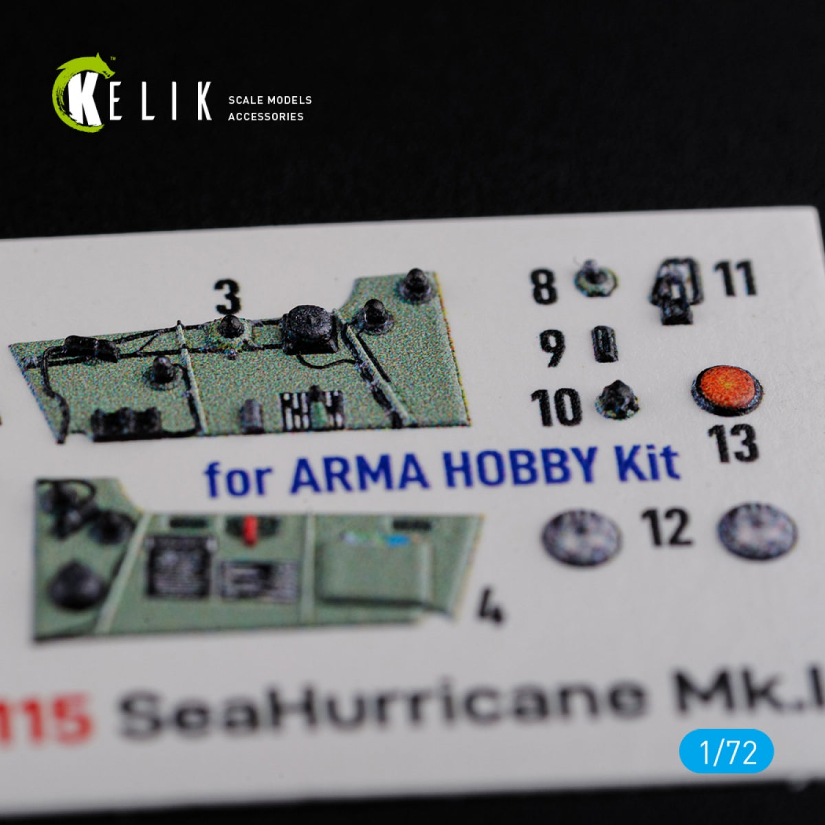 Décalcomanies 3D intérieures KELIK K72115 Sea Hurricane Mk I pour maquette Arma Hobby au 1/72  – immagine 5
