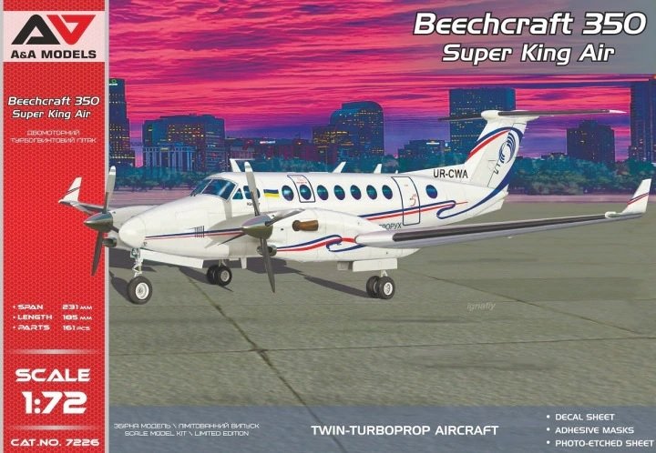 Maquette A&amp;amp;A Models 7226 Beechcraft 350 Super King Air 1/72