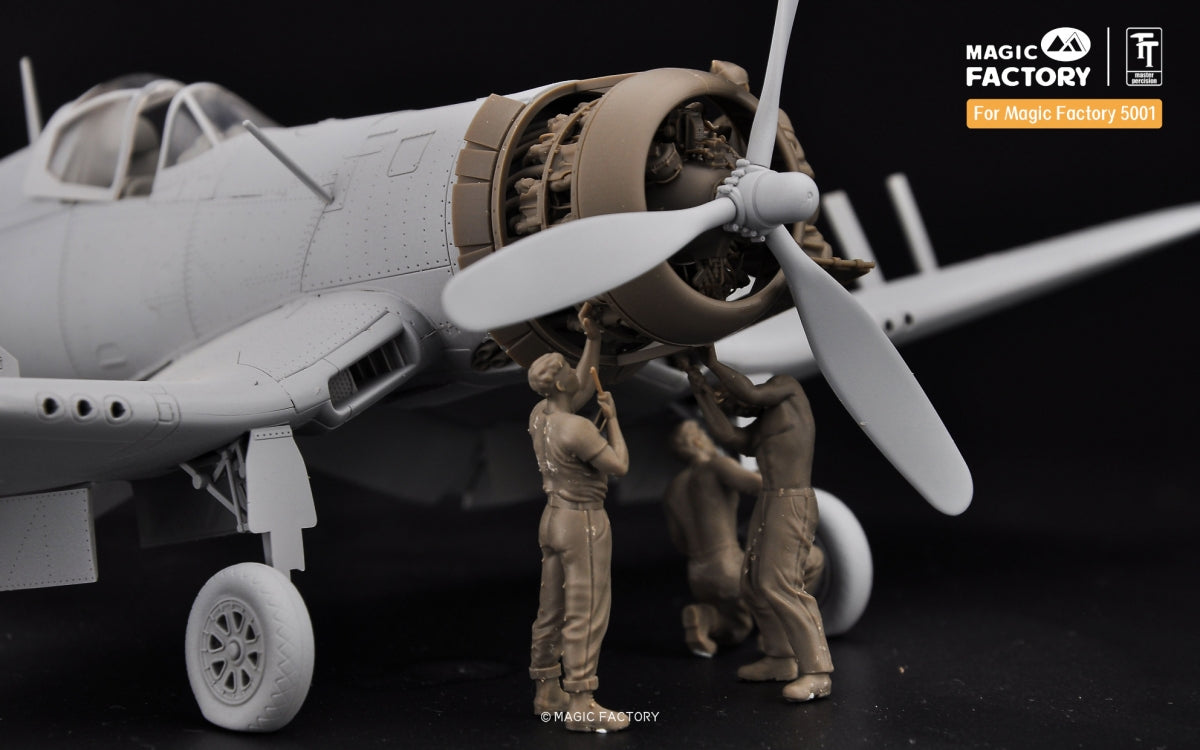 Magic Factory 7507 Coffret d&amp;#39;équipe de service au sol américaine de la Seconde Guerre mondiale, échelle 1/48  – immagine 5