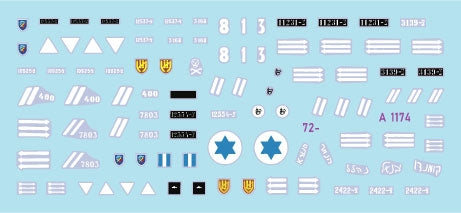 Star Decals 72-A1174 Marquages ​​des premiers véhicules de Tsahal n° 1. Véhicules blindés israéliens (1948-1949) : Daimler AC Mk 2, Humber AC Mk IV, Humber LRC, Marmon-Herrington Mk IVF, M3 White Scout Car, Humber SC, CMP C15TA. Échelle : 1/72 – Bild 3