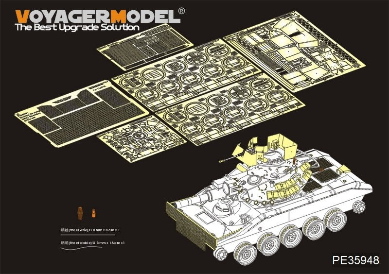 Maquette Voyager PE35948 Char aéroporté américain moderne M551 Sheridan (guerre du Vietnam) pour TAMIYA 35365 1/35