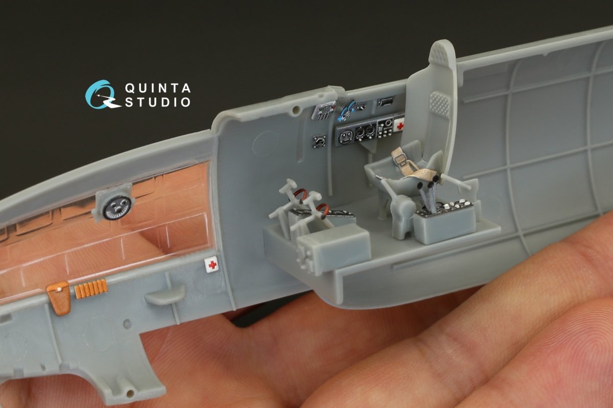 Intérieur imprimé en 3D et coloré sur papier décalcomanie Quinta Studio QD48100 IL-4 (pour kit Xuntong) 1/48 – image 10