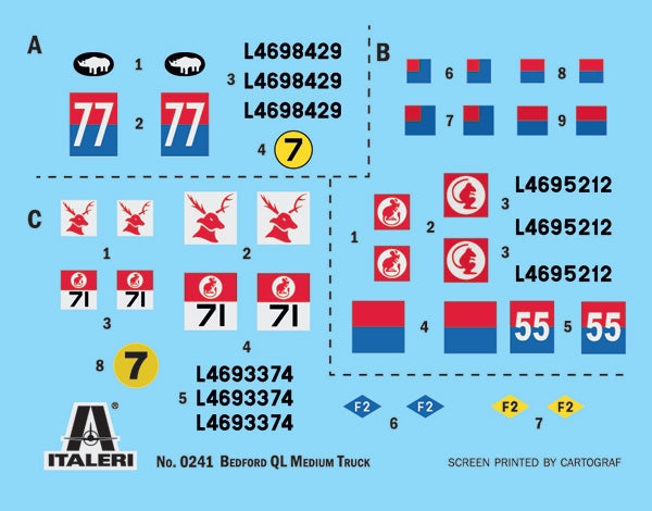 Italeri 0241 Camion Bedford QL moyen 1/35 – Bild 7