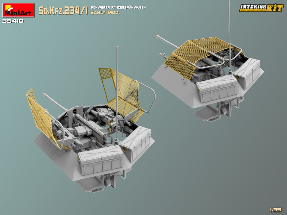 MiniArt 35410 Sd.Kfz.234/1 Schwerer Panzerspahwagen. PREMIER MOD. KIT INTÉRIEUR 1/35 – image 8