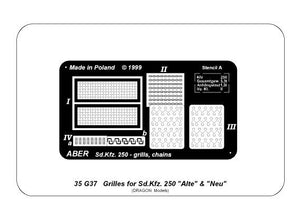 Aber 35G37 Siatki dopojazdów Sd.Kfz.250&amp;quot;Alte&amp;quot;&amp;amp;&amp;quot;Nue&amp;quot; – zdjęcie 2