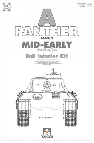 Takom 2098 Panther Ausf. A, production début de milieu (intérieur complet) 1/35