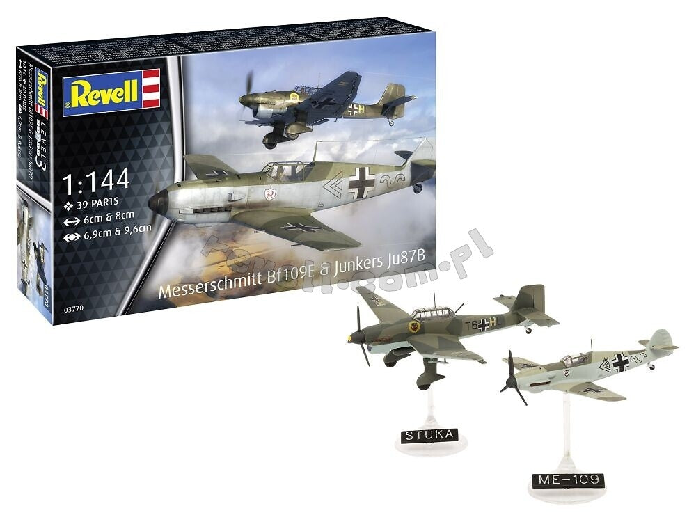 Revell 03770 Messerschmitt Bf109E - Junkers Ju87B Stuka 1/144 