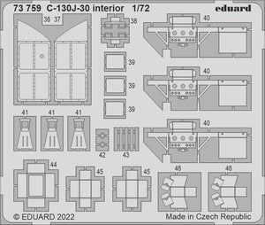 Eduard 73759 C-130J-30 intérieur ZVEZDA 1/72