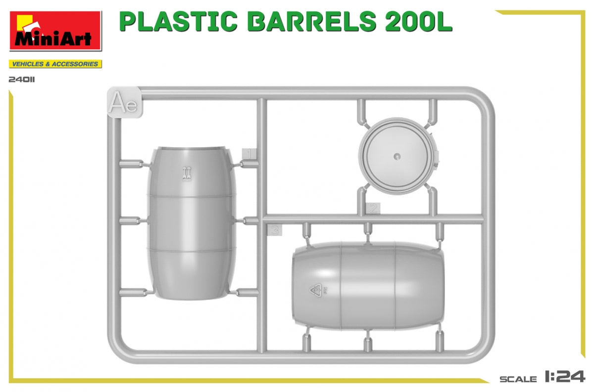 MiniArt 24011 FÛTS EN PLASTIQUE 200L 1/24  – Bild 3