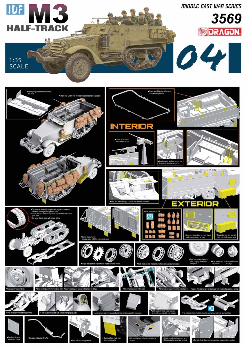 Dragon 3569 IDF M3 Half-Track 1/35  – Bild 2