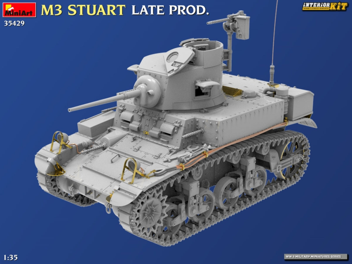MiniArt 35429 M3 STUART LATE MANUFACTURER INTERIOR KIT 1/35 – image 8