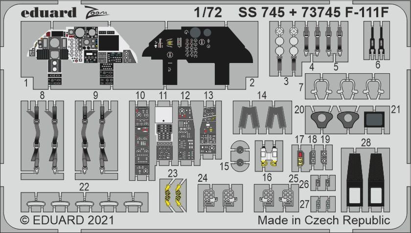 Eduard SS745 F-111F HASEGAWA / HOBBY 2000 1/72