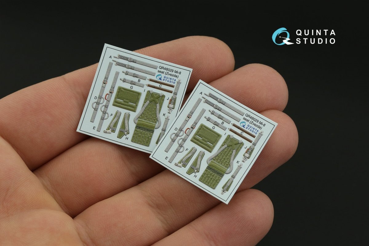 Intérieur imprimé en 3D et coloré sur papier décalcomanie Quinta Studio QD48339 Mi-8MT (Zvezda) 1/48 – immagine 3