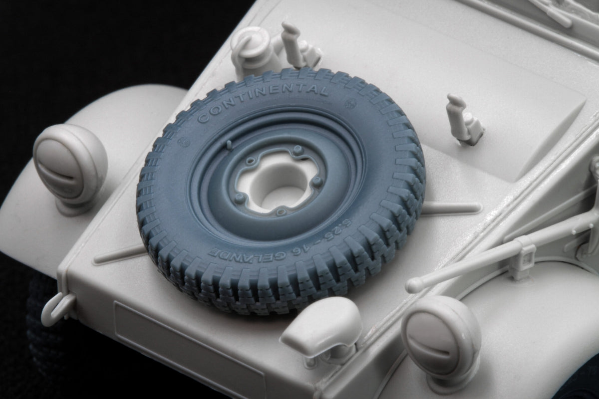 ScaleX WW 35003S Kubelwagen type 82 Sagged wheel set (for Meng, Tamiya) 1/35