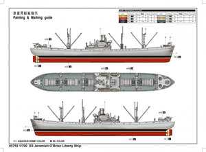 Trumpeter 05755 SS Jeremiah O&amp;#39;Brien Liberty Ship 1/700 – image 5