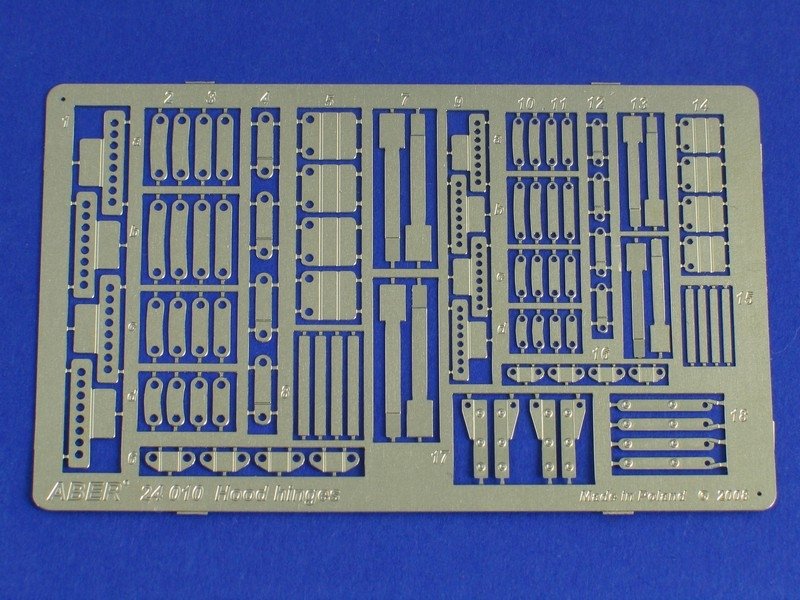 Charnières Aber 24010 pour capots/couvercles (1/24)