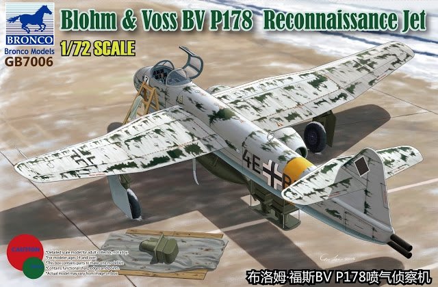 Bronco GB7006 Blohm Voss BV P.178 Jet de reconnaissance