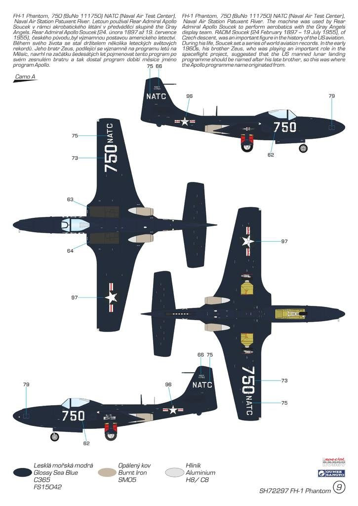 Special Hobby 72297 FH-1 Phantom Équipes de démonstration et d&amp;#39;entraînement 1/72 – image 4
