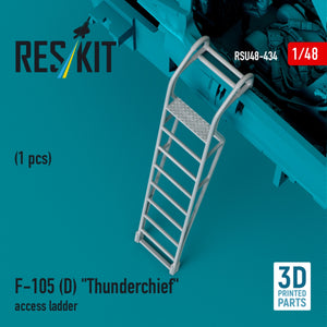 Échelle d&amp;#39;accès RESKIT RSU48-0434 F-105D « Thunderchief » (1 pièce) (Imprimée en 3D) 1/48