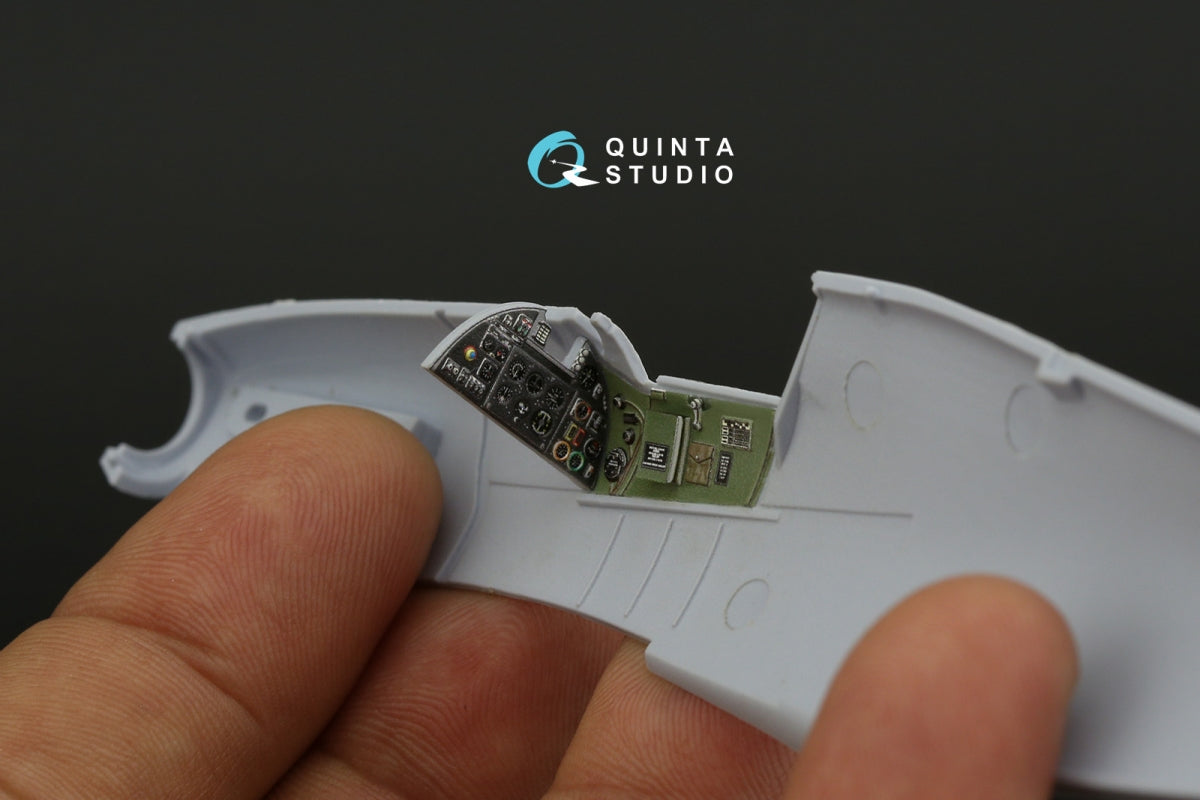 Intérieur imprimé en 3D et coloré sur papier décalcomanie pour la famille Hawker Hurricane (Airfix) - Quinta Studio QD48287 - Échelle 1/48 – image 6