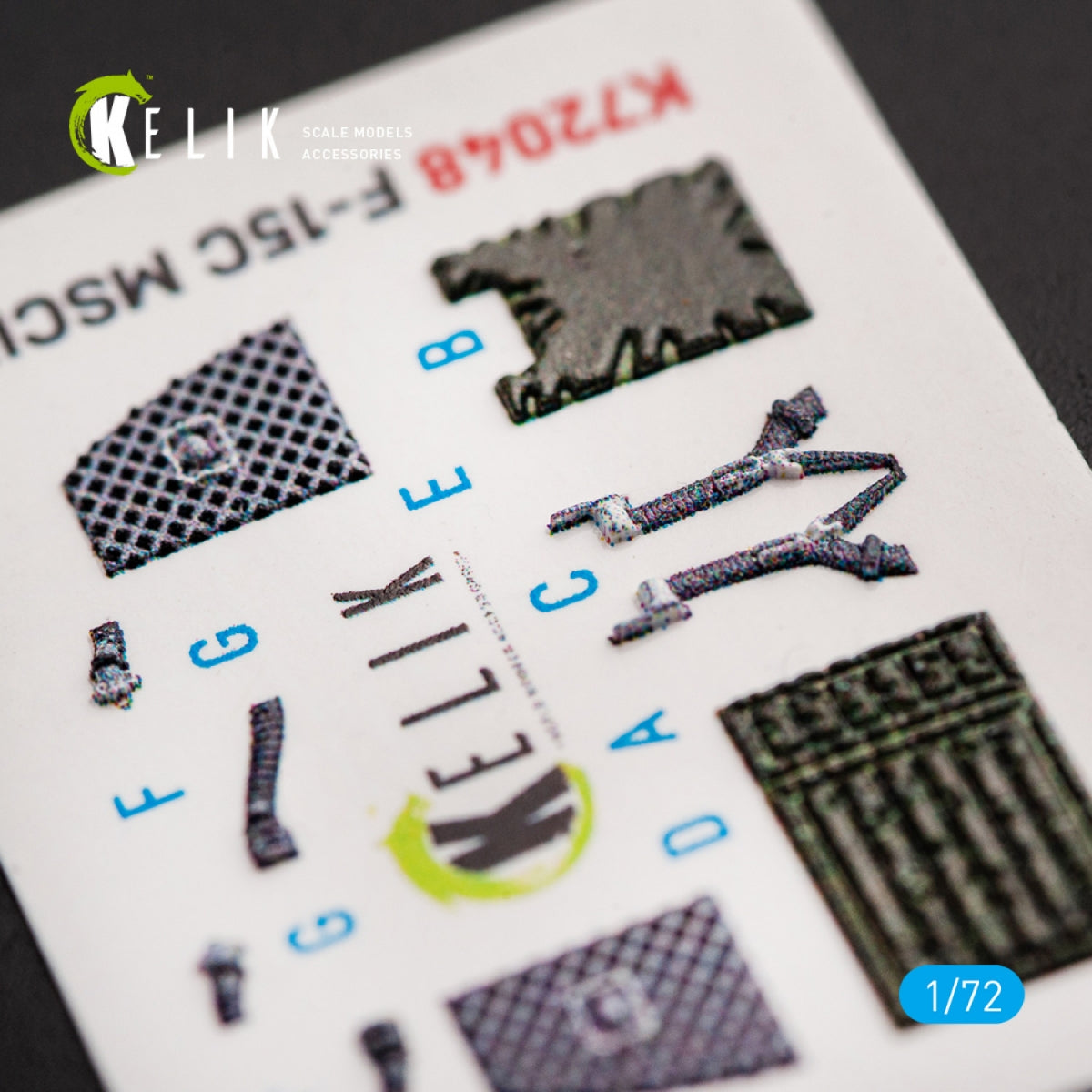 KELIK K72048 F-15C MSIP II EAGLE INTERIEUR 3D AUTOCOLLANTS POUR GWH 1/72 – immagine 4