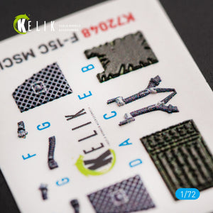 KELIK K72048 F-15C MSIP II EAGLE INTERIEUR 3D AUTOCOLLANTS POUR GWH 1/72 – immagine 4