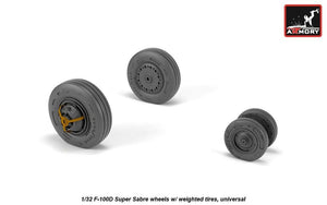 Roues Armory Models AW32303 F-100D Super Saber avec pneus lestés 1/32 – immagine 3