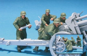 Hobby Fan HF549 ÉQUIPAGE DE CANONNIERS FH-18 DU FRONT DE L&amp;#39;EST ALLEMAND (II) - 4 FIGURINES 1/35