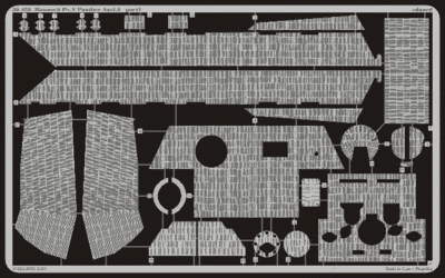 Eduard 35425 Zimmerit Panthère Ausf. Un Tamiya au 1/35