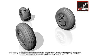 Roues de Flanker Sukhoj Su-27 / Su-30 (Armory Models AW48021) au 1/48 – Bild 3