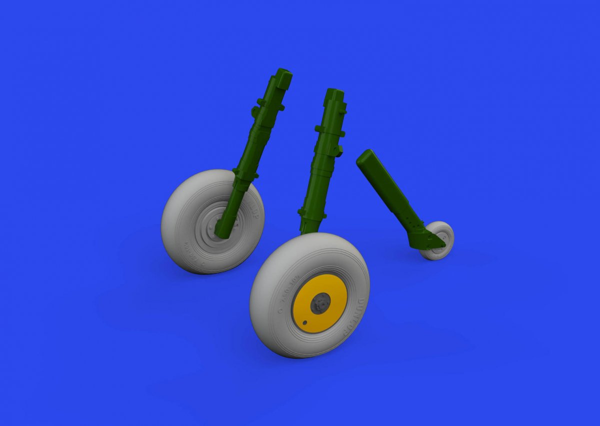 Roues Eduard 624004 Spitfire Mk. IX à 5 rayons AIRFIX 1/24