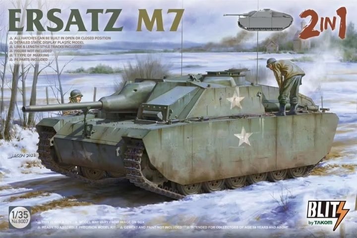 Takom 8007 Ersatz M7 2 en 1 1/35