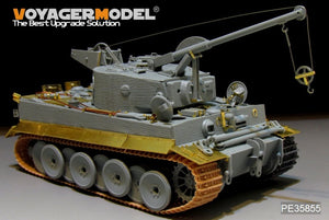 Maquette Voyager PE35855 Bergepanzer Tiger I allemand de base de la Seconde Guerre mondiale pour DRAGON 6850 au 1/35 – image 3