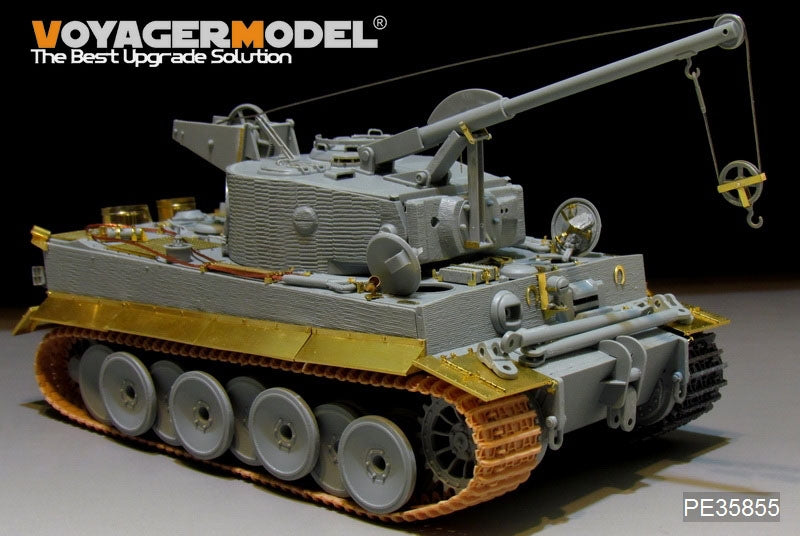 Maquette Voyager PE35855 Bergepanzer Tiger I allemand de base de la Seconde Guerre mondiale pour DRAGON 6850 au 1/35 – image 3