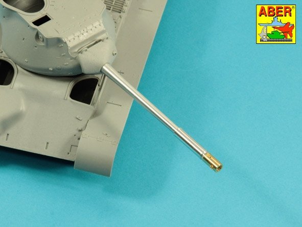 Canon Aber 35L-285 de 90 mm M-36 avec frein de bouche cylindrique pour le char américain M47 Patton avec couvre-mantelure, échelle 1/35 – Bild 4