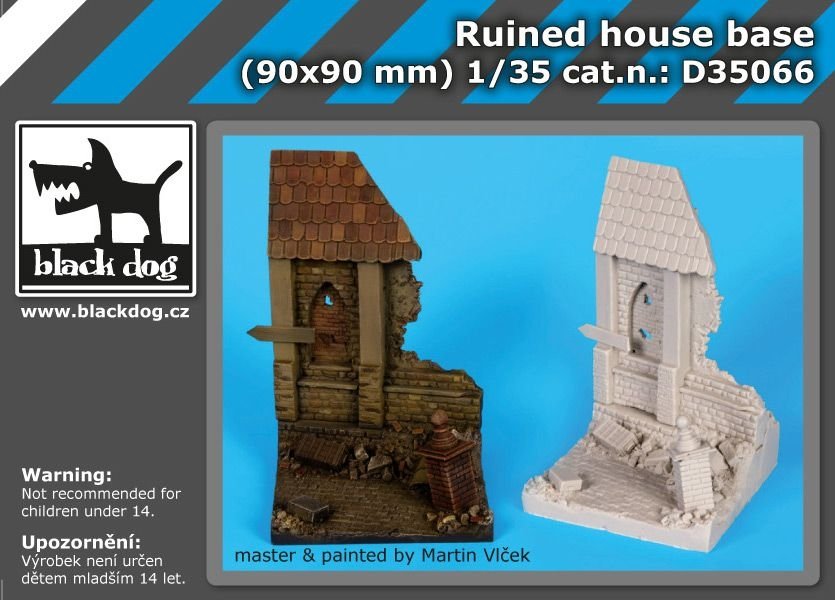 Black Dog D35066 Socle de maison en ruine 1/35