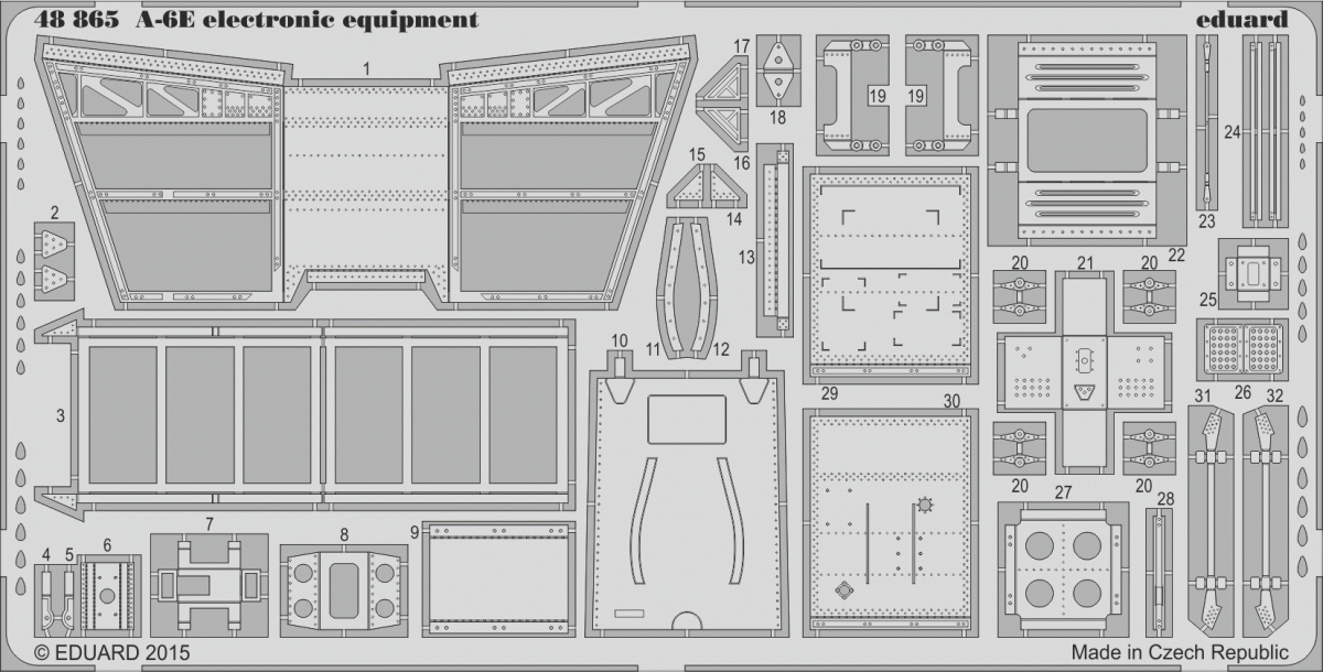 Équipement électronique Eduard 48865 A-6E 1/48 HOBBY BOSS