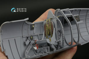 Intérieur imprimé en 3D et coloré sur papier décalcomanie pour Spitfire Mk.IXc (Airfix) Quinta Studio QD24009, échelle 1/24  – immagine 8