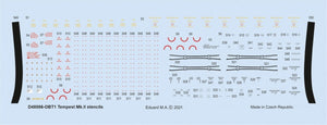 Pochoirs Eduard D48086 Tempest Mk.II EDUARD/SPECIAL HOBBY 1/48
