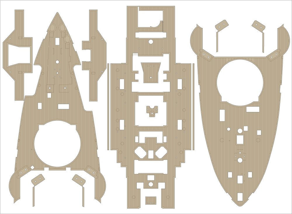 Pontos 23008F1 IJN MIKASA 1905 Ensemble de détails 1/200 – Bild 7